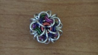 Biżuteria chainmaille cz6 Jak zrobić kulkę ozdobną [upl. by Hesler]