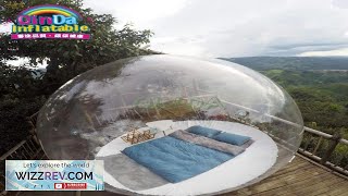 Outdoor Camping Waterproof Clear 3 4 5 Meters Diameter Inflatable Bubble Tent Review [upl. by Megargee]