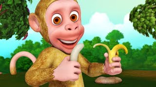 Bandar Mama Aur Kele  Hindi Rhymes for Children  Infobells [upl. by Slohcin]