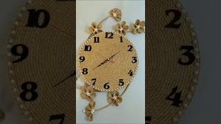 How to make diy wall clockhome decor ideaswall art decorative items simple and easyart and craft [upl. by Asilenna]