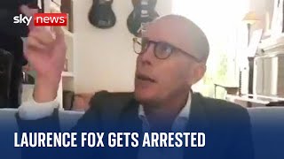 Laurence Fox shares his arrest on social media [upl. by Rolan]