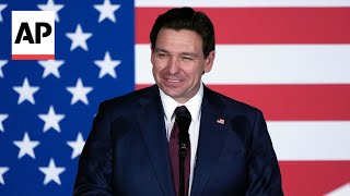 DeSantis places second in 2024 Iowa caucuses after Trump [upl. by Notsyrb2]