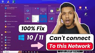 Cant connect to this network error 100 Fix windows 1011 pc and laptop  wifi not connecting [upl. by Buddie310]