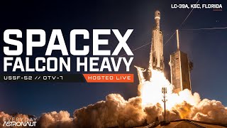 Watch SpaceX launch a Falcon Heavy with the X37B secret spaceplane USSF52 [upl. by Iaht]