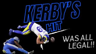 Kerby Joseph Hit NOT ILLEGAL 100 CLEAN NOT DIRTY  DETROIT LIONS [upl. by Ahtel284]