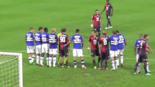 Derby SampGenoa 03 Goal di Lodi visto dalla Nord 150913 [upl. by Uttasta100]