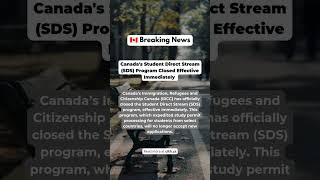 IRCC Suspends SDS Program for Student Visas  Important Update for Students  CIKH [upl. by Eelyam886]