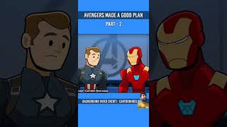 Captain vs thanos  Part 2  marvelanimation marvel avengers ironman spiderman [upl. by Ahsiekram]