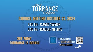 Torrance City Council Meeting October 15 2024 [upl. by Fenton]