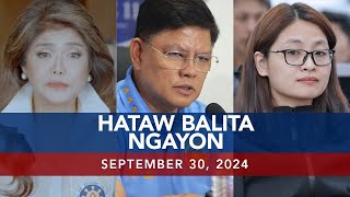 UNTV Hataw Balita Ngayon  September 30 2024 [upl. by Krute]