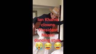 Former President Ian Khama clowns current President Mokgweetsi Eric Masisi dancing style amid feud [upl. by Jemina]