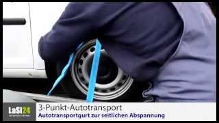 Ladungssicherung  3PunktAutotransportgurt [upl. by Atterg]