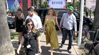 Blake Lively Kristen Stewart Woody Allen and Jesse Eisenberg at Nikki Beach in Cannes [upl. by Anna-Maria93]