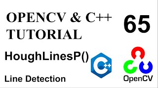 OPENCV amp C TUTORIALS  65  HoughLines  Line Detection [upl. by Llerrehc]