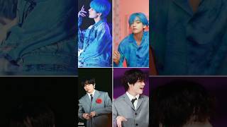 BTS V in gray and blue dress what is the real name of BTS V [upl. by Nanete89]