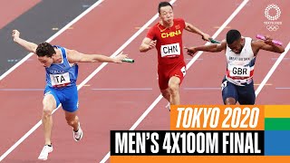 🏃‍♂️ Mens 4x100m Final  Tokyo Replays [upl. by Aisetal]