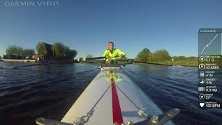 Garmin Virb Rowing Test [upl. by Silvanus39]