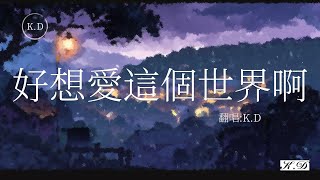 KD翻唱 《好想愛這個世界啊》【想過離開以這種方式存在】Cover by KD【動態歌詞Pinyin Lyrics】♫超好聽的流行歌曲 [upl. by Serle]