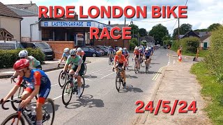 RIDE LONDON 2024  BIKE RACE  ROAD RACE [upl. by Aramak]