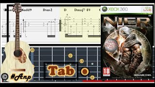 Guitar Tab  Yonah Pluck Ver Nier OST Fingerstyle Tutorial Sheet Lesson Anp [upl. by Terence815]