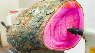 Unique Wood Turning  Woodworking Tutorial Natural Craftsman Makes Stunning Cherry Wood Model [upl. by Eanert]