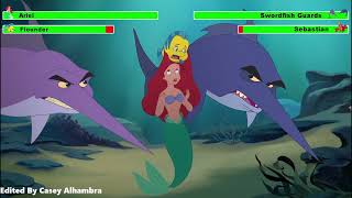 The Little Mermaid Ariels Beginning 2008 Swordfish Chase with healthbars [upl. by Keating]