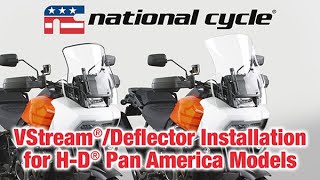 VStream® WindscreenDeflectors Installation for HarleyDavidson® Pan America Models [upl. by Akaya]