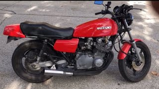 Cold starting 1979 Suzuki GS1000E [upl. by Athiste]