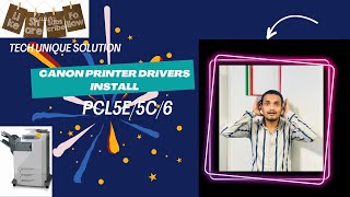 canon printer driver Windows 10 64bit PCL6 Printer Driver V21 85 [upl. by Annadal898]