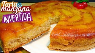 Tarta de manzana invertida o bizcocho de manzana al caramelo  Recetas paso a paso  Loli Dominguez [upl. by Catherin]