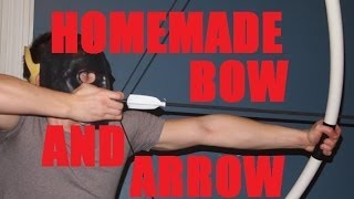 Easy Cheap PVC Bow and Arrow  Armor Mask Testing [upl. by Blaseio]