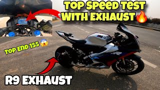 yamaha r15m top speed with exhaust 🔥 [upl. by Enrika]