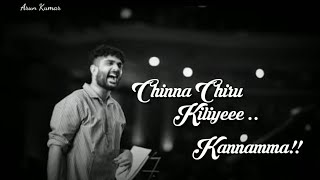 Sid Sriram New Song Chinanjiru Lyrical Video  Kannama  Bharathi Lyrics [upl. by Albemarle]