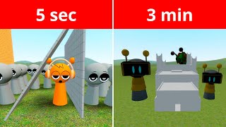 I BUILT BASE WITH SPRINKI incredibox 5 sec vs 3 min in Garrys mod [upl. by Yelsiap21]