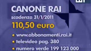 Canone RAI 2011 [upl. by Aggri]