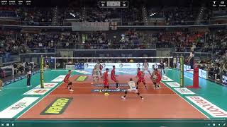 Milano Serve vs LUBE Side out CIvitanova Oct 6th 6 [upl. by Harlen]