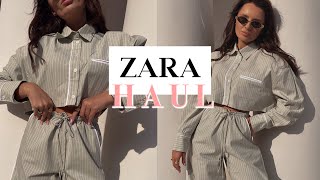 ZARA HAUL  CO KUPIŁAM  MIERZYMY  BUTY KOSZULE KURTKA I INNE [upl. by Eimac]