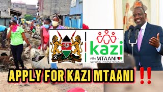 Must WATCH‼️How to APPLY for KAZI MTAANI 2024 amp Latest news  Jobs Today [upl. by Ahcarb849]