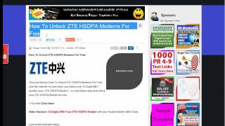 How to Unlock Huawei and ZTE HSDPA Modems For Free [upl. by Vincenty]