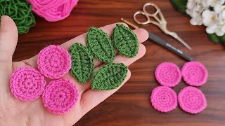 3D💯🌷 So Beautiful And So Easy 💯👌🌷 Very easy crochet rose flowers making for beginners🌷 [upl. by Trix349]