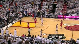 HD Mario Chalmers to LeBron James alley oop  2011 Playoffs [upl. by Antin]