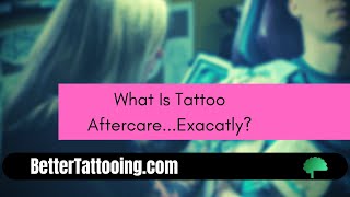 Tattoo Aftercare  What Does It Mean to Take Care of Your Tattoo [upl. by Timms223]