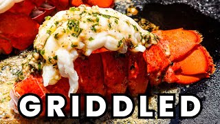 How to griddle LOBSTER TAILS Traeger Flatrock demo [upl. by Margreta]