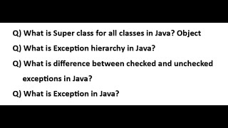 What is the difference between checked and unchecked Exceptions in Javapart2 Video 2024 [upl. by Barnes]