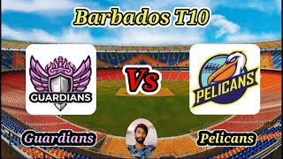 Pelicans v Guardians  Match 5  Barbados T10 [upl. by Lemmor]