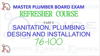 MASTER PLUMBER BOARD EXAM REFESHER  SPDI 76100 [upl. by Eittak]