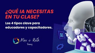 ¿Qué IA Necesitas en tu Clase Los 4 Tipos Clave para Educadores y Capacitadores [upl. by Donnie158]