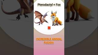 The Legendary Transformation Pterodactyl and Fox 🦊 in One Creature fusion animash edit shorts [upl. by Eceinahs104]