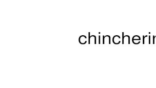 How to pronounce chincherinchee [upl. by Annora]