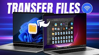 How to Transfer Files Between Two Laptops Over WiFi  Wireless File Sharing [upl. by Ymarej67]